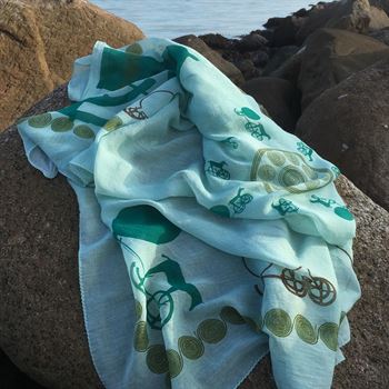 scarf: sun chariot - mint